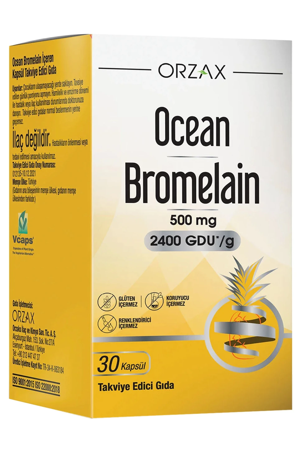 Ocean Bromelain 30 Kapsül