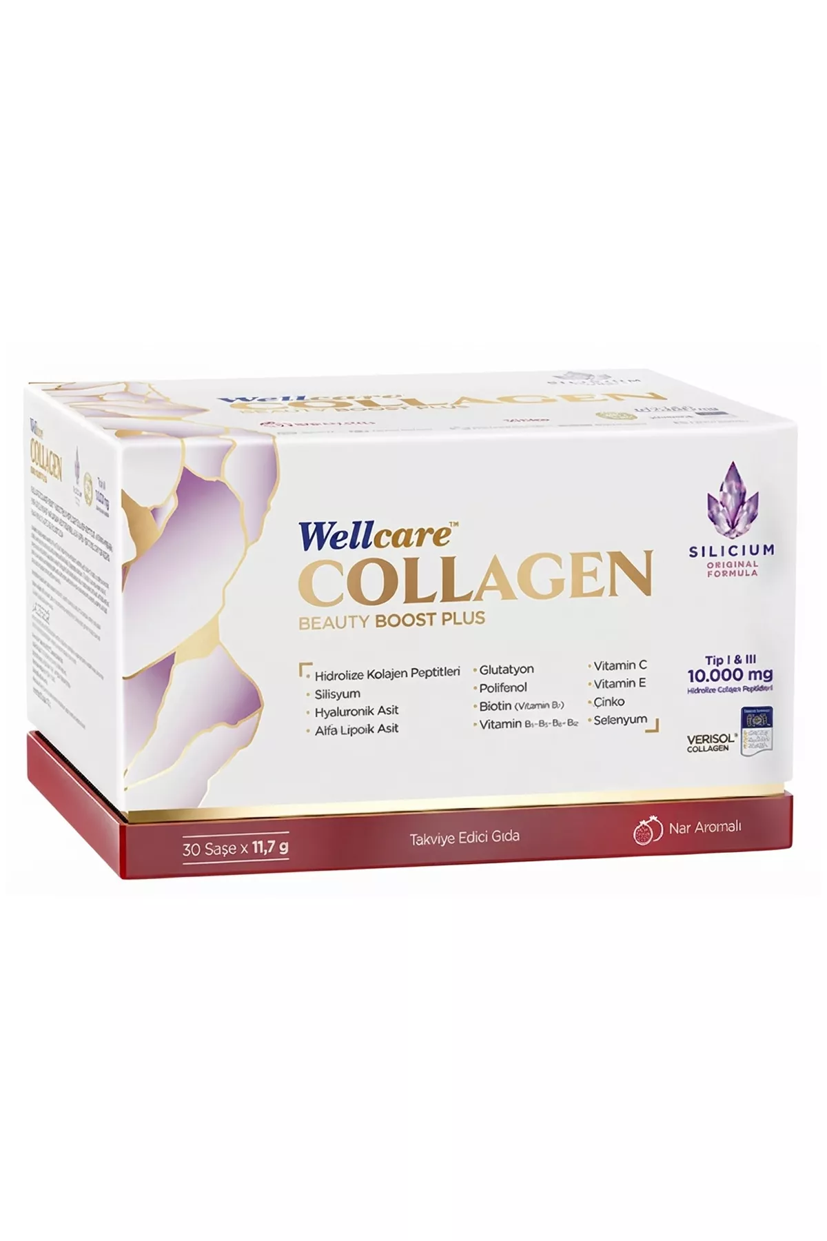Wellcare Collagen Beauty Boost Plus 10.000 mg Nar Aromalı 30 Saşe