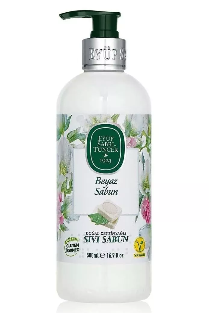 Eyüp Sabri Tuncer Doğal Zeytinyağlı Sıvı Sabun Beyaz Sabun 500 ml