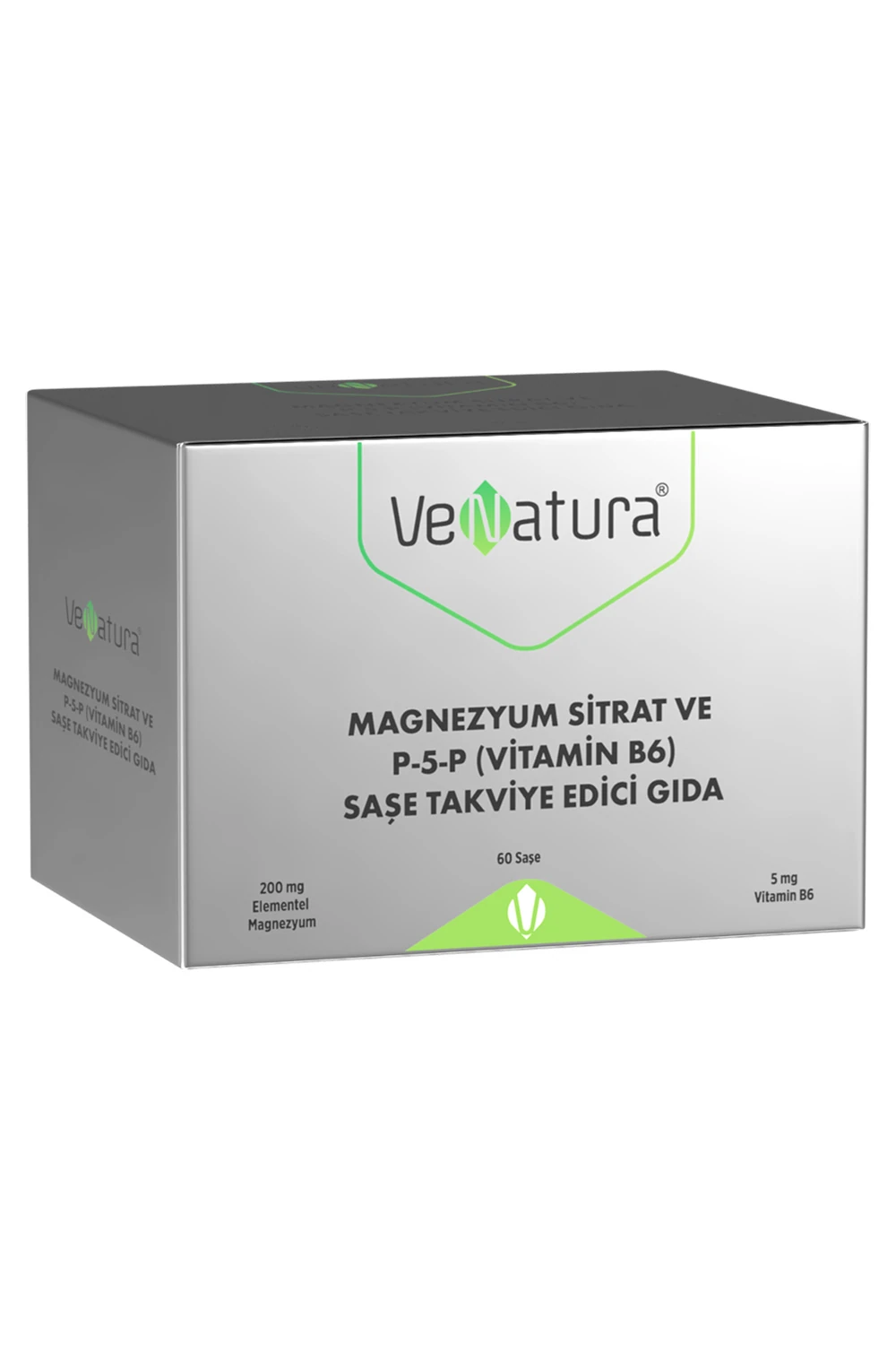 VeNatura Magnezyum Sitrat Malat ve Vitamin B6 P-5-P 30 Saşe