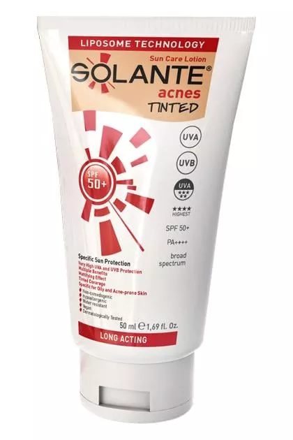 Solante Acnes Tinted Losyon SPF50+ 50 ml