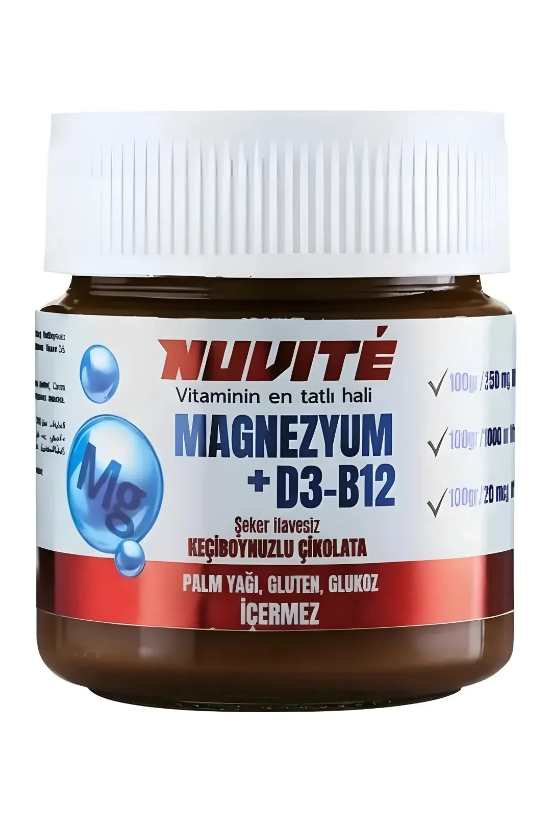 Nuvite Magnezyum D3 B12 200 gr