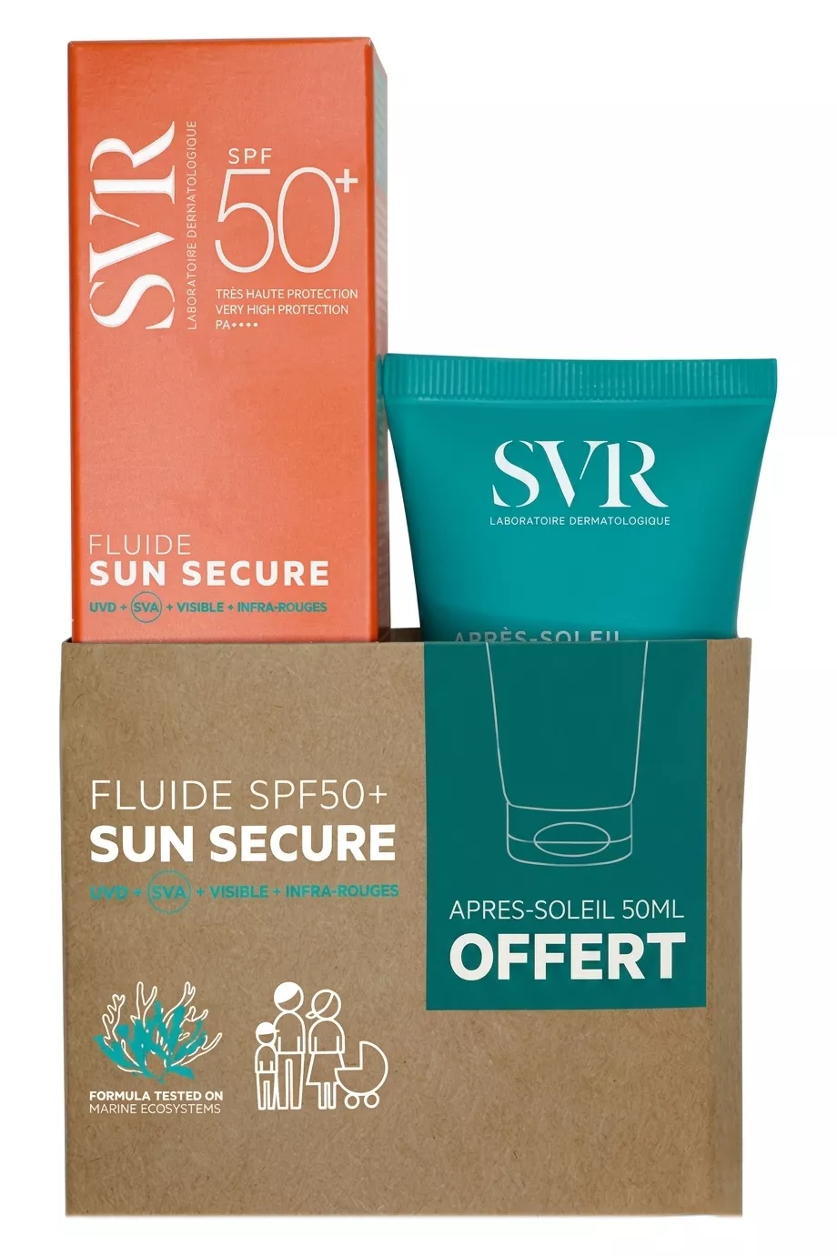 Svr Sun Secure Fluide Spf50+ 50 ml After Sun 50 ml HEDİYE