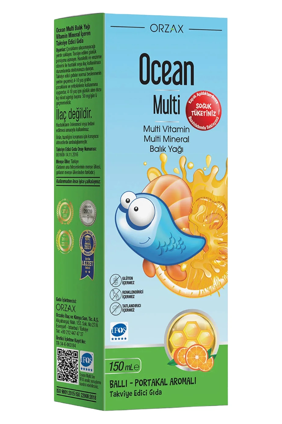 Ocean Multi Şurup (Ballı Portakal Konsantreli) 150 ml
