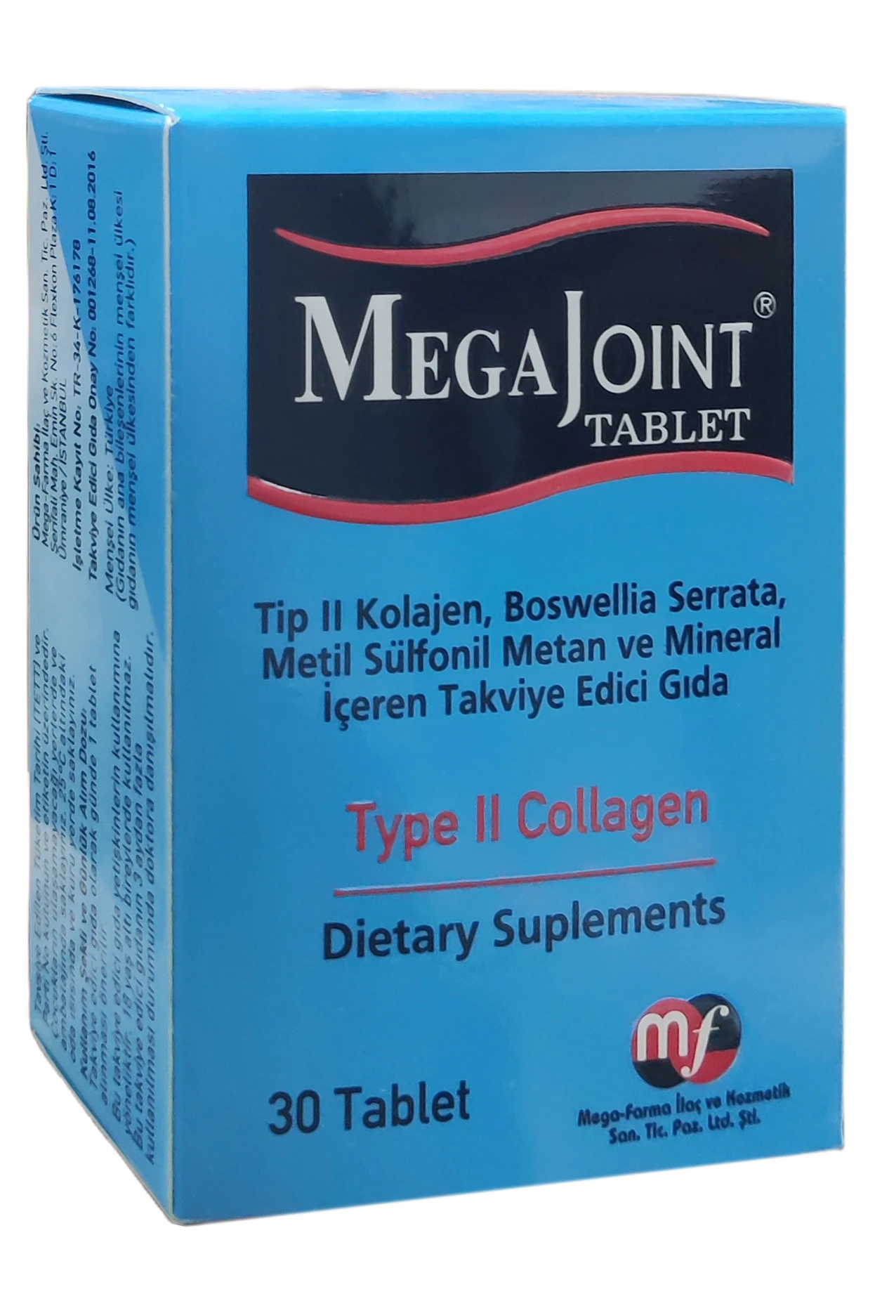 Mega Joint Tip II Kolajen 30 Tablet