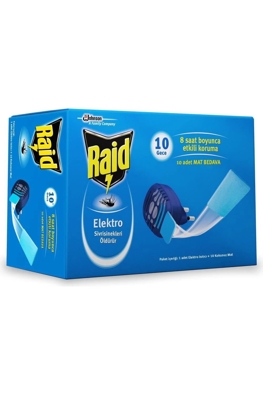 Raid Elektromat Isıtıcı + 10 Mat Bedava