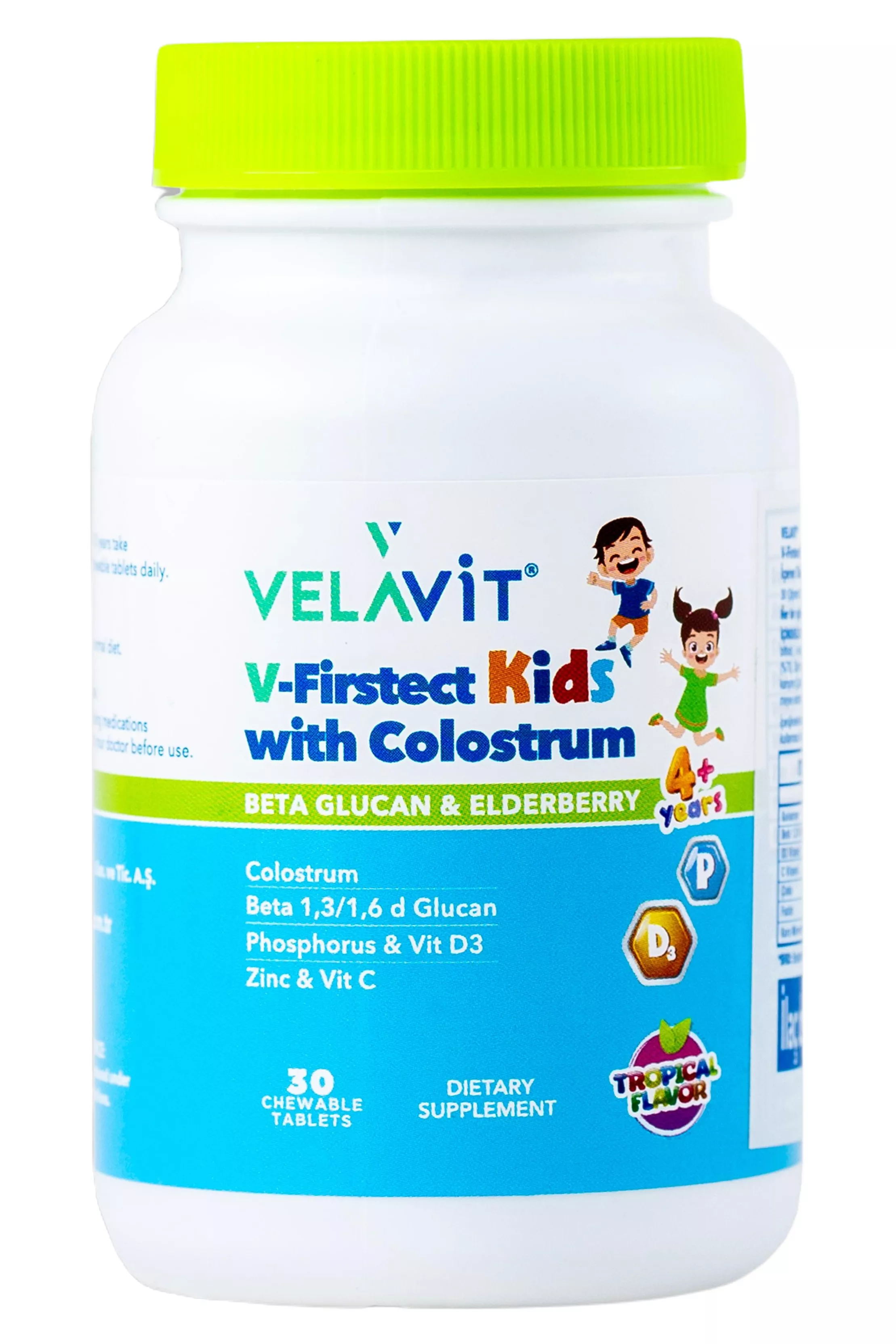 Velavit V-Firstect Kids with Colostrum 30 Tablet