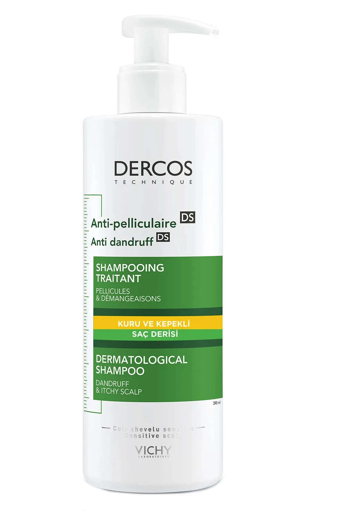 Vichy Dercos Anti-Pelliculaire Anti-Dandruff Kepek Karşıtı Şampuan 390 ml - Kuru Saçlar