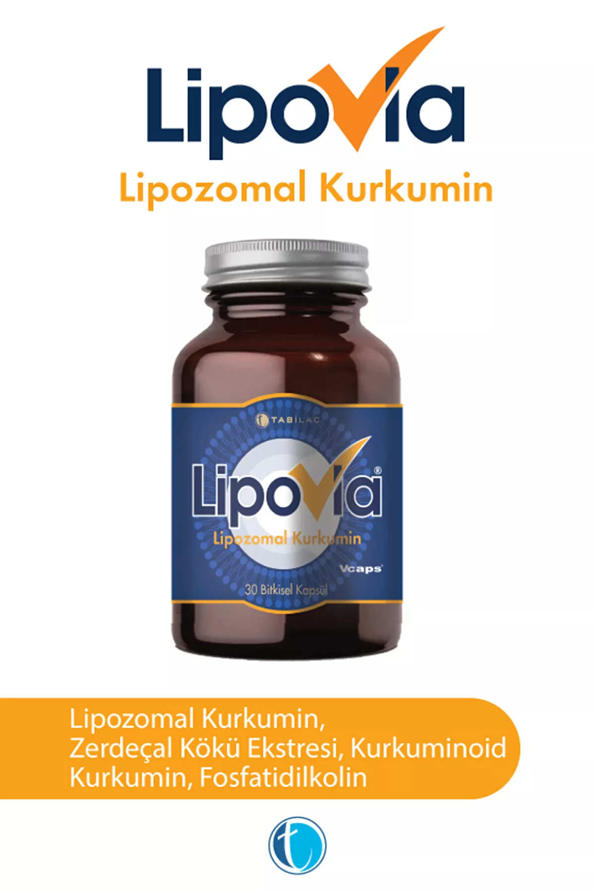 Lipovia Lipozomal Kurkumin 30 Kapsül