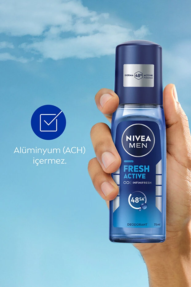 Nivea For Men Fresh Active Pompalı Deodorant Sprey 75 ml