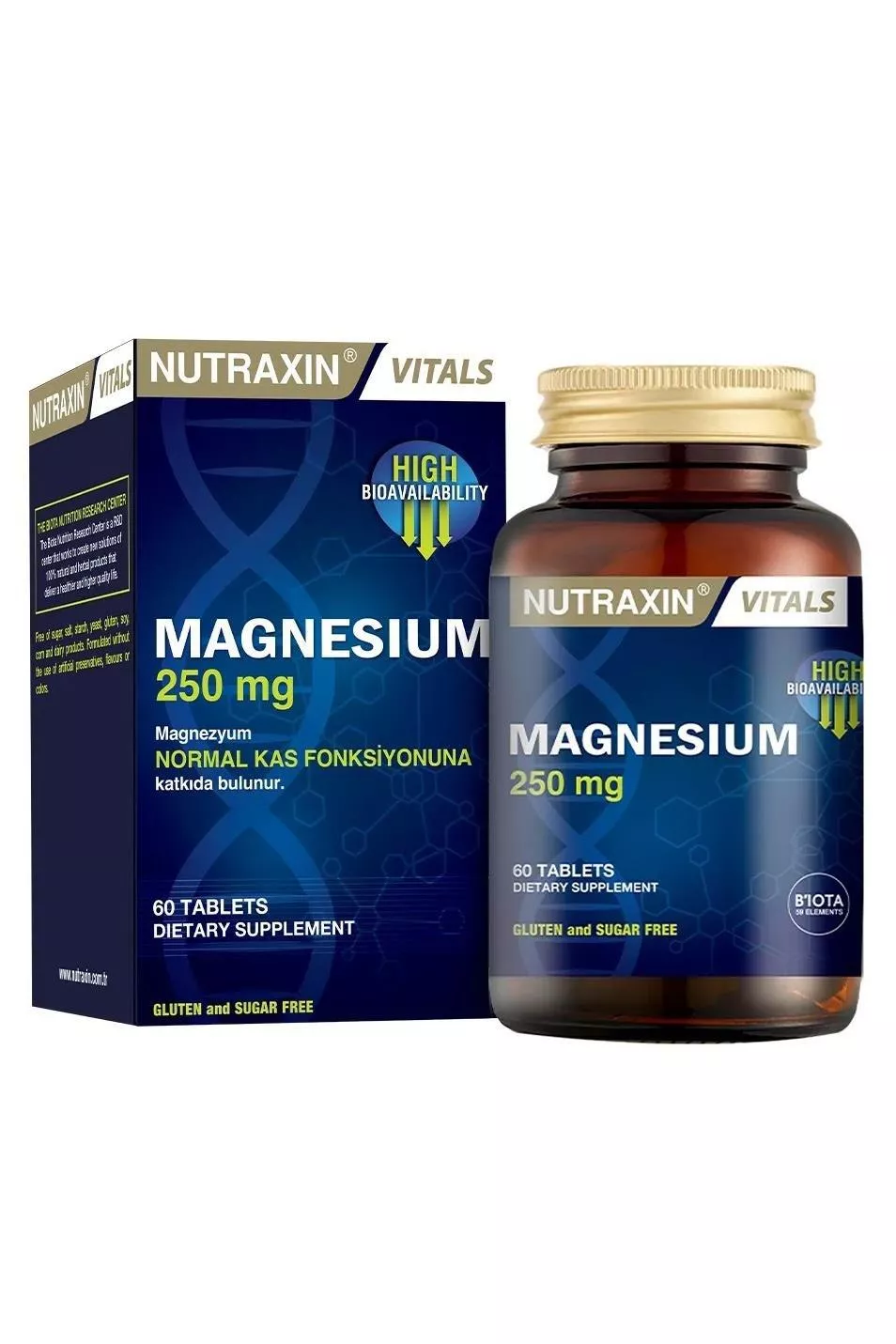 Nutraxin Magnesium 250 mg 60 Tablet