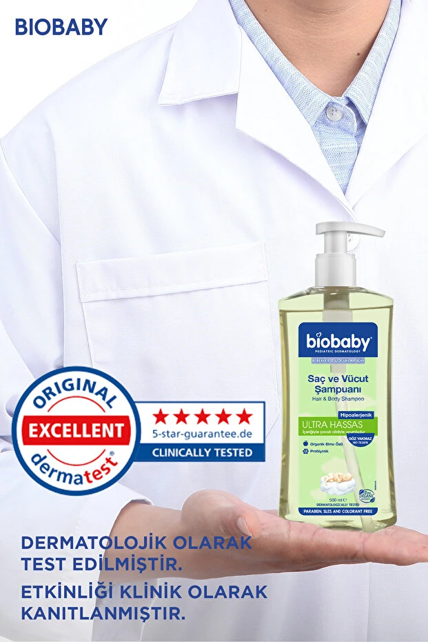 Biobaby Saç ve Vücut Şampuanı 500 ml